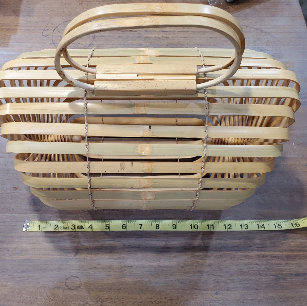 Cult Gaia Lilleth bamboo bag